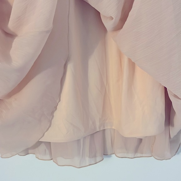 Fully lined light peach maxi skirt - Picture 3 of 4